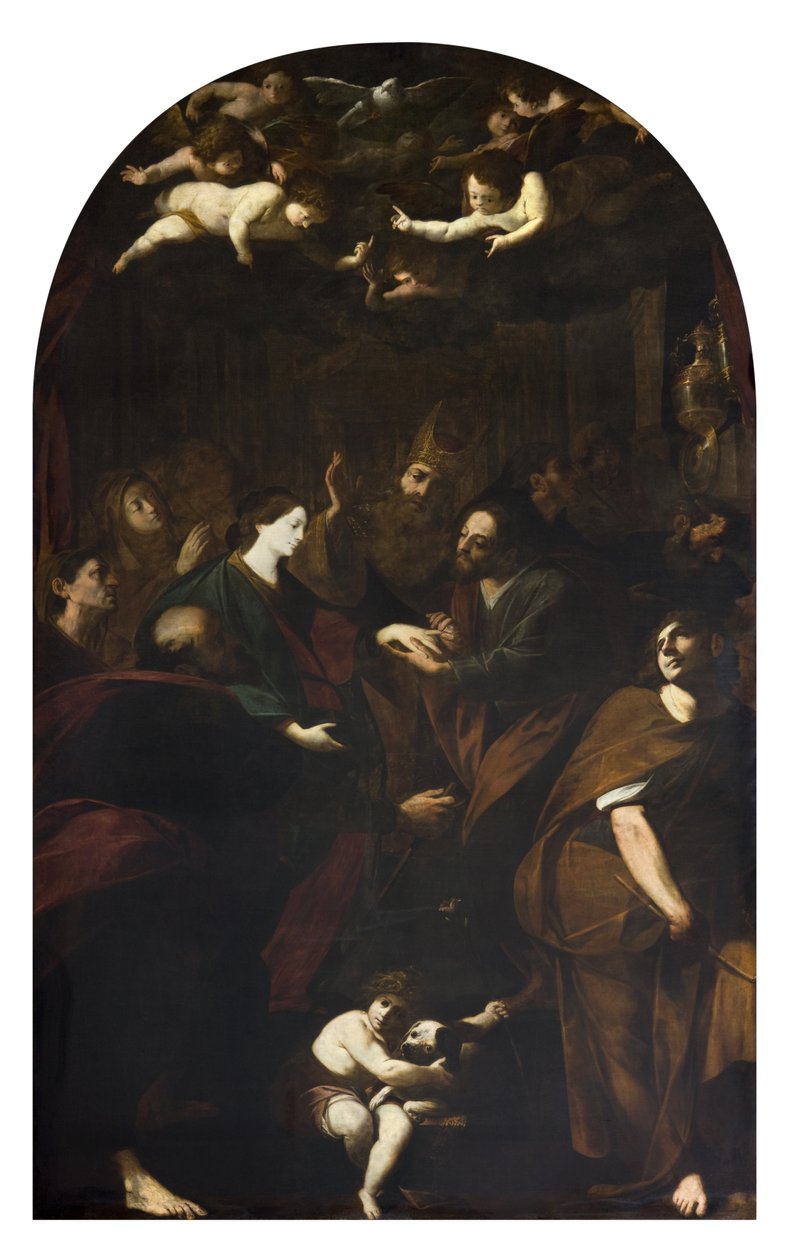 Svatba Panny od Giovanni Battista and Gherardini Melchiorre Crespi