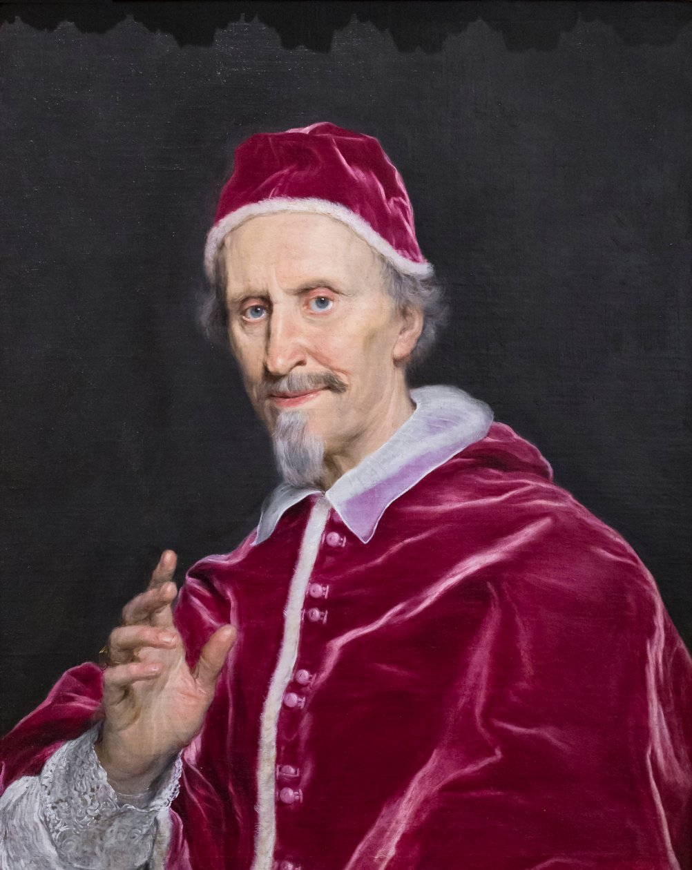 Muotokuva Clement IX Rospigliosista siunauksessa od Giovanni Battista (1639 1709) Gaulli