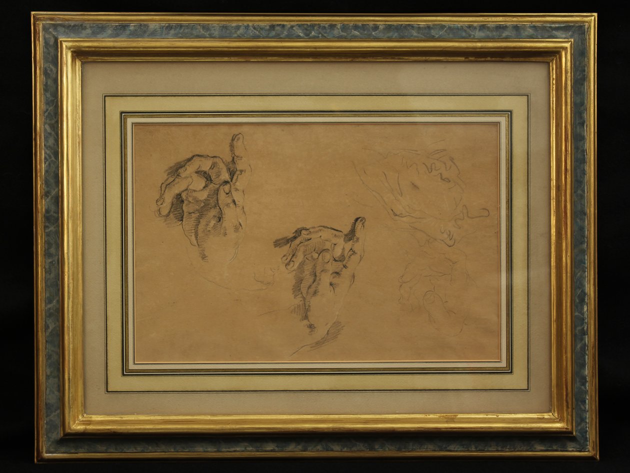 Studium rukou (tužka) od Giovanni Battista Tiepolo