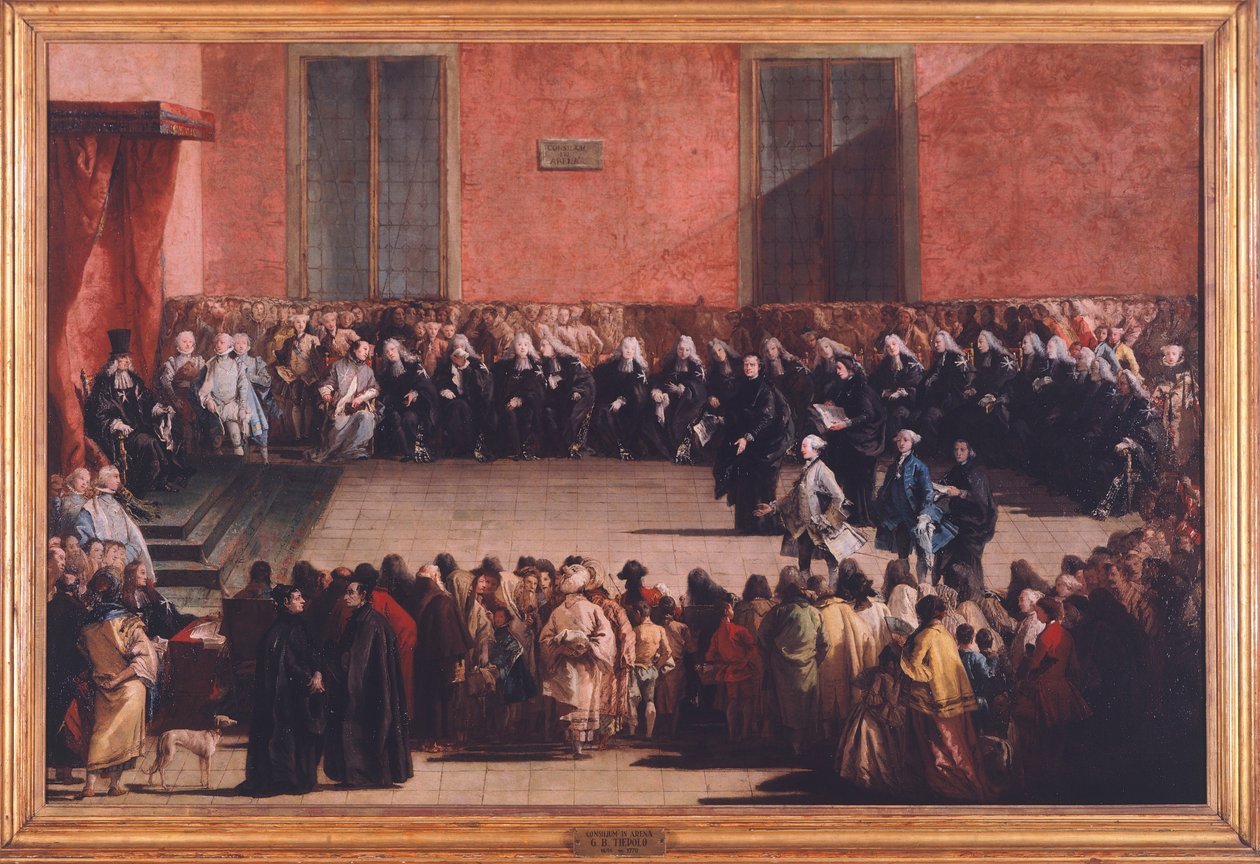 Consilium in Arena od Giandomenica Tiepola (1727-1804) od Giovanni Battista Tiepolo