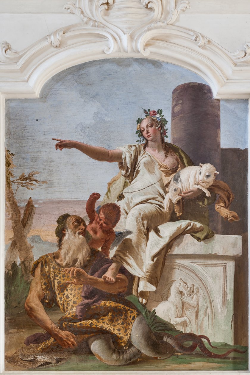 Innocence posílá pryč podvod od Giovanni Battista Tiepolo