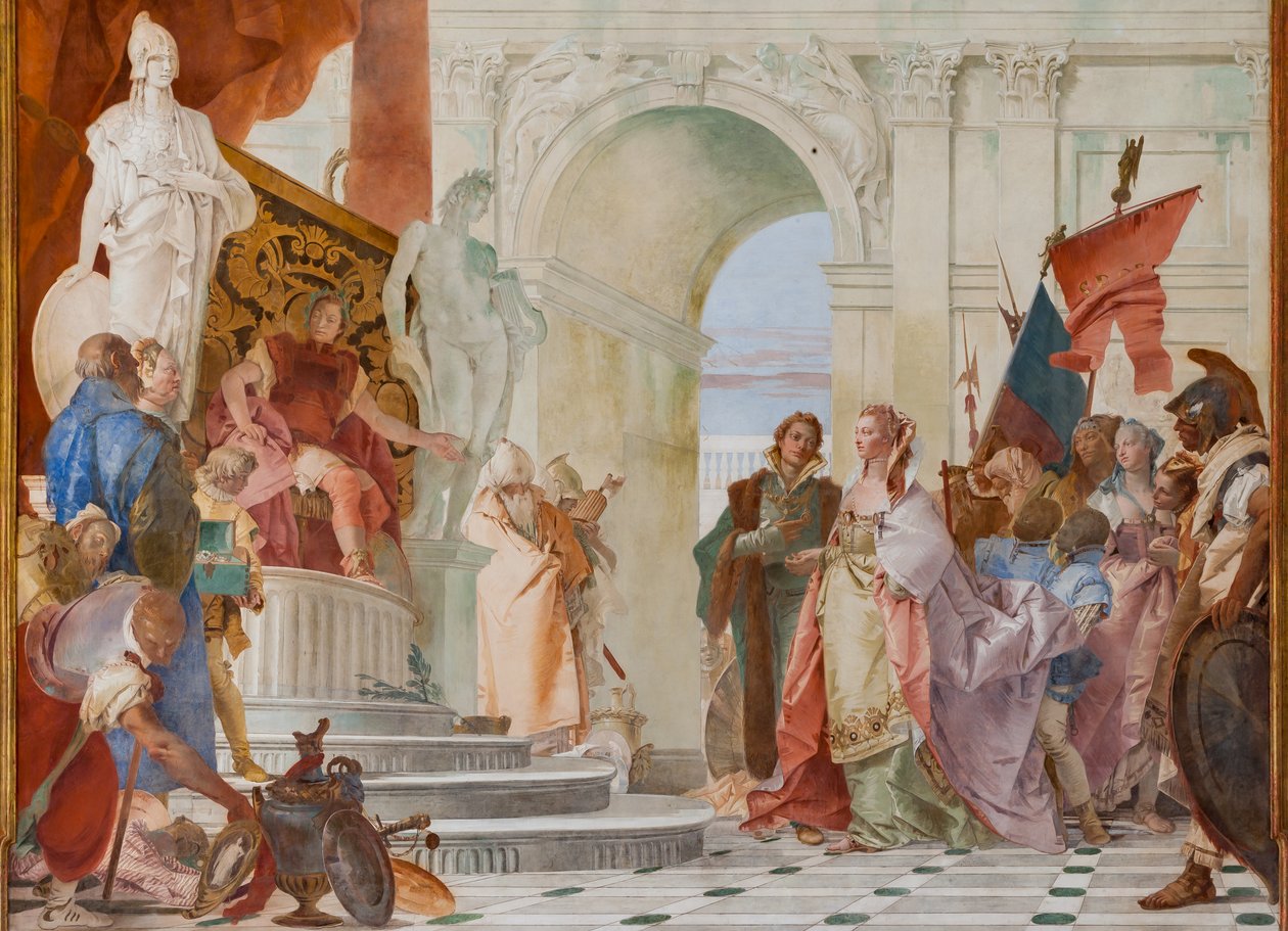 Velkomyslnost Scipio Africanus (detail) od Giovanni Battista Tiepolo
