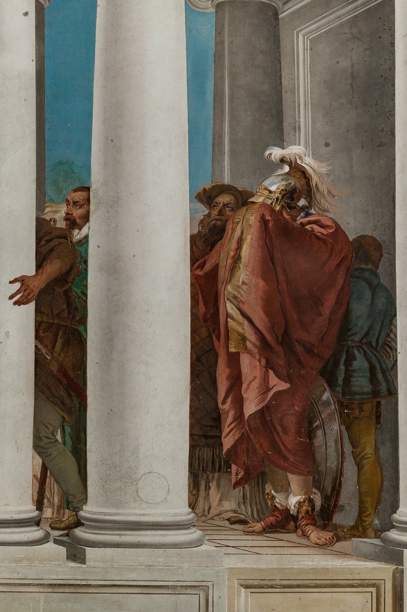 Palazzina (Malá budova), vstupní hala: "Obět Ifigenie", detail od Giovanni Battista Tiepolo
