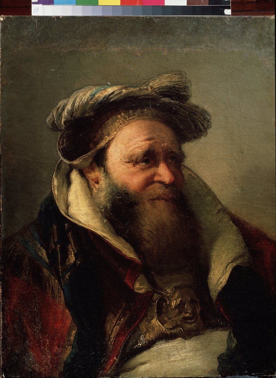 Portrét starého muže (Portrét starého muže). Obraz Giambattisty Tiepola (1696-1770). Olej na plátně, mezi 1750-1770. Benátská škola, rokokový styl. Státní skanzen Peterhof, Petrohrad. od Giovanni Battista Tiepolo