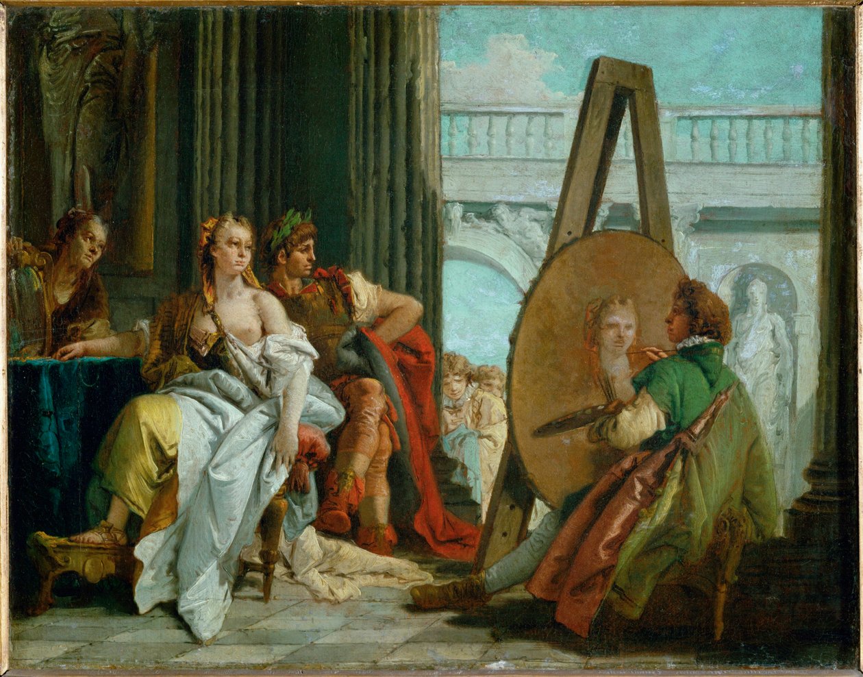 Malíř Apelles, Alexandr Veliký a Campaspe... od Giovanni Battista (1696 1770) Tiepolo