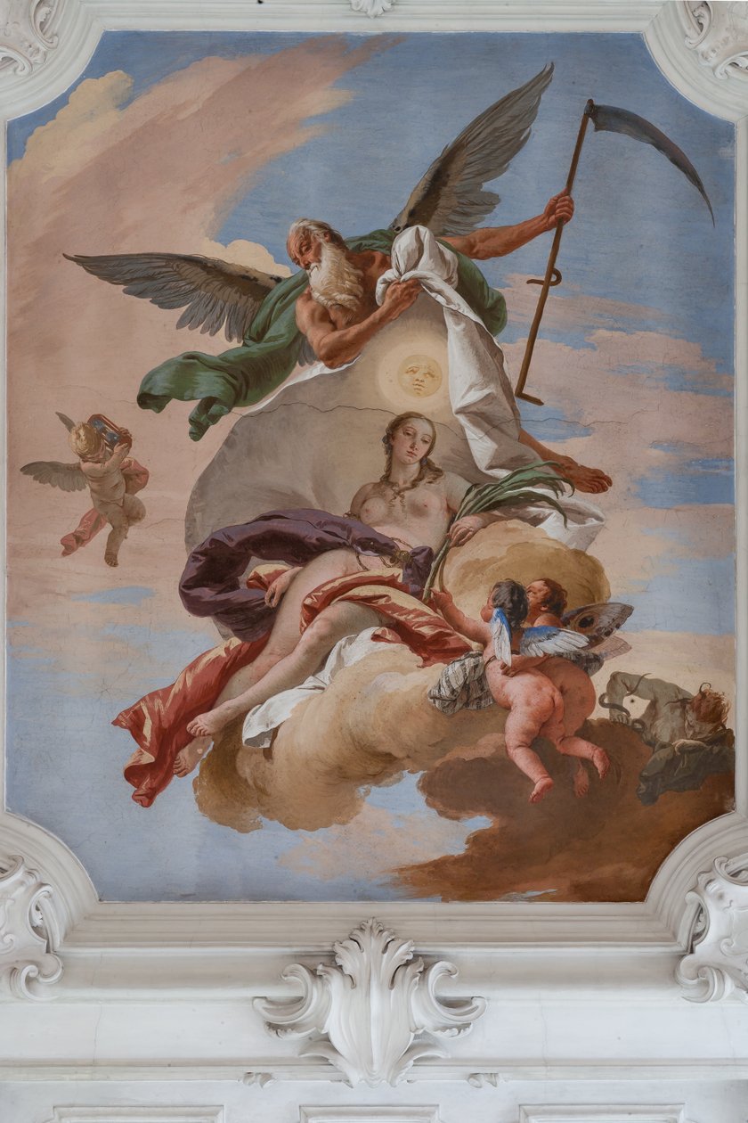 Čas objevuje Pravdu od Giovanni Battista Tiepolo