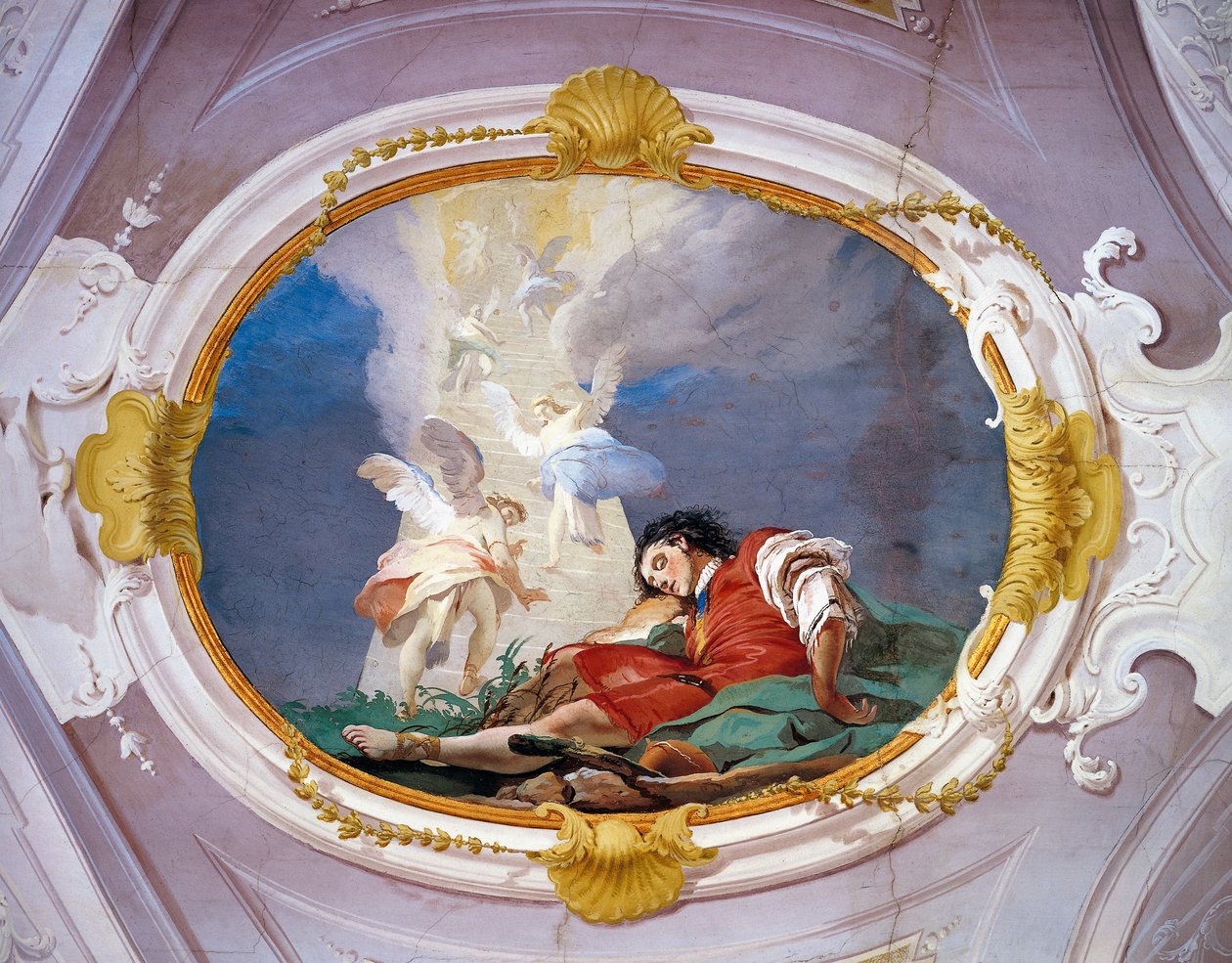 Alegorie od Giambattisty Tiepola (1696-1770), freska, Arcibiskupský palác, Udine od Giovanni Battista Tiepolo