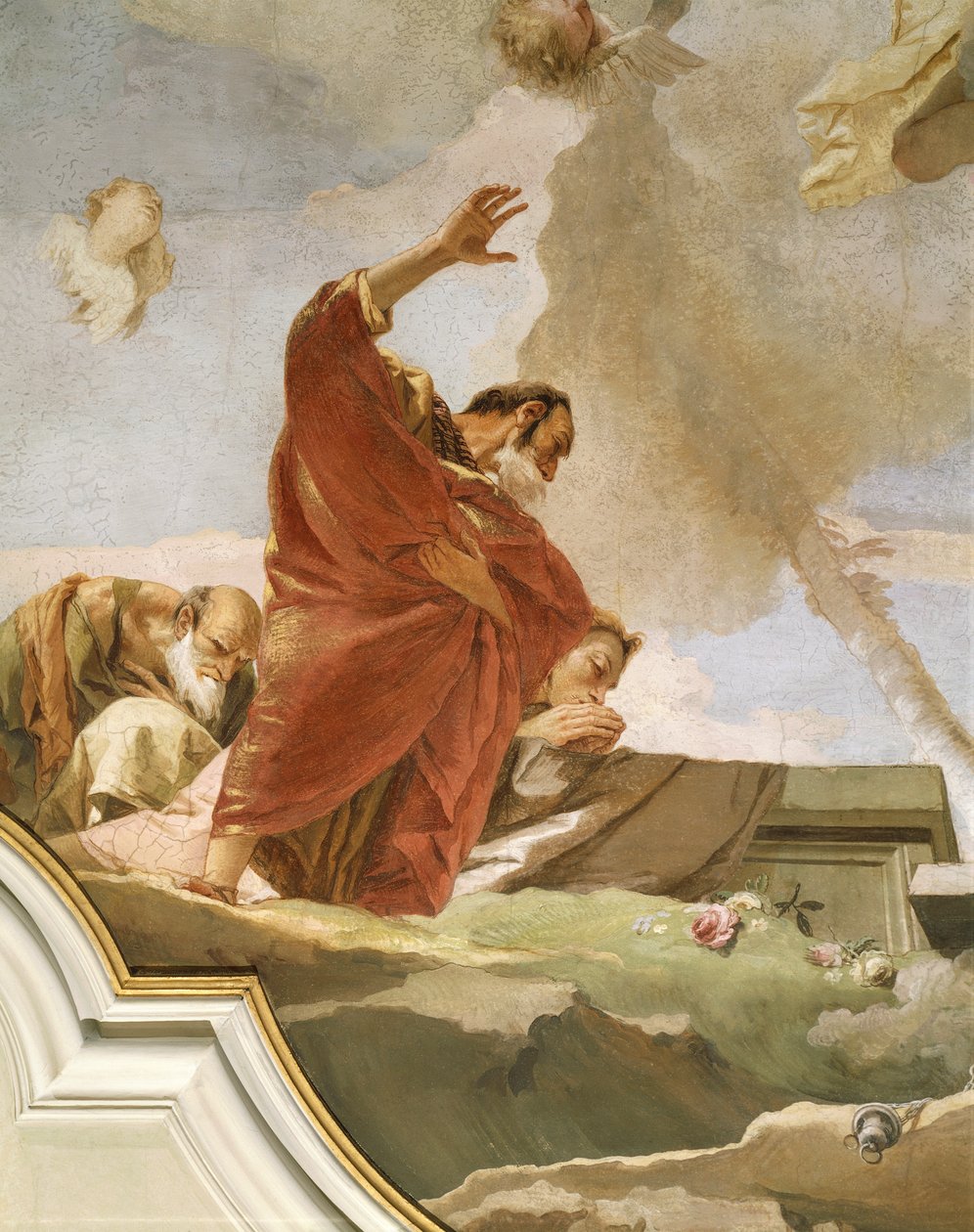 Nanebevzetí, Giovanni Battista Tiepolo (1696-1770), freska, Detail, Oratoř čistoty, Udine od Giovanni Battista Tiepolo