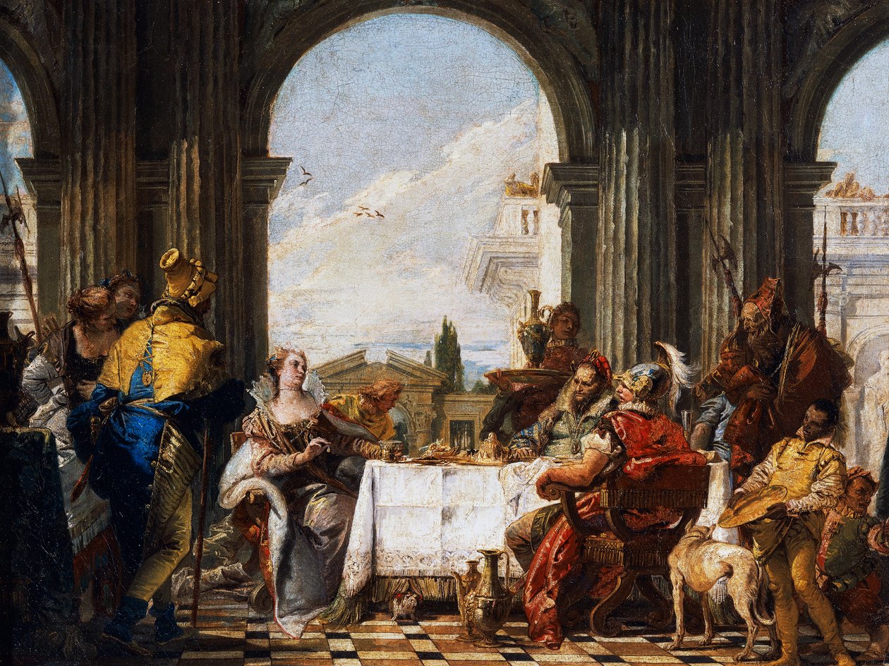 Kleopatřin banket od Giovanni Battista Tiepolo