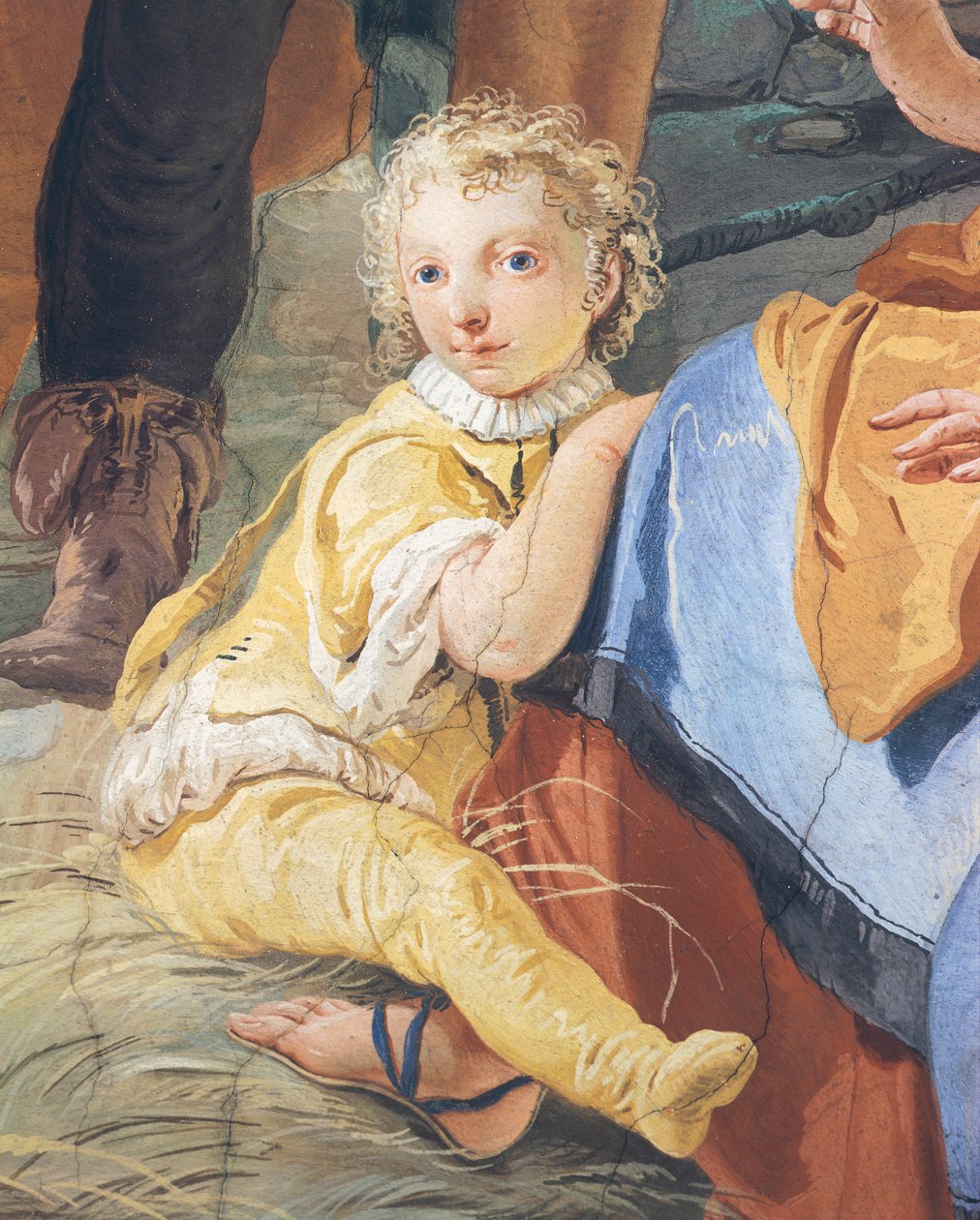 Dítě, Giambattista Tiepolo (1696-1770), freska, Arcibiskupský palác, Udine, Itálie od Giovanni Battista Tiepolo