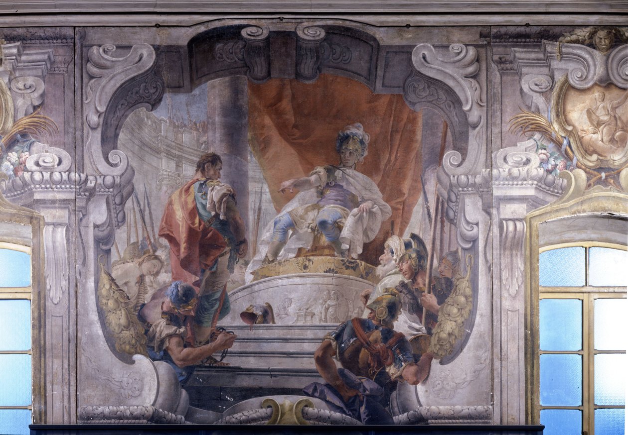Hannibal (247 př. n. l. až 183 př. n. l.) nařídil propuštění vězně. Freska od Giambattisty Tiepola (1696 - 1770). Palazzo Dugnani v Miláně. od Giovanni Battista Tiepolo