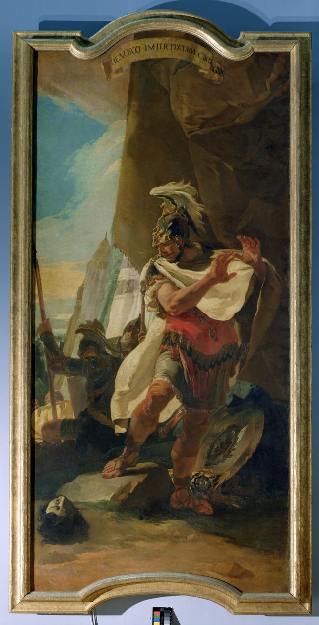 Hannibal s hlavou svého bratra Hasdrubala od Giovanni Battista Tiepolo
