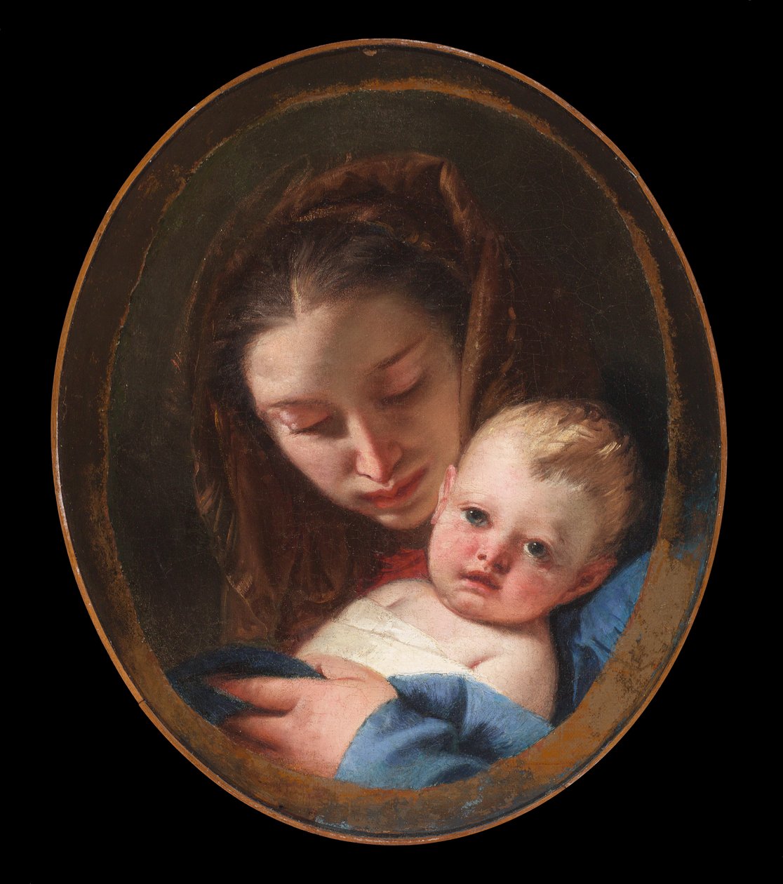 Madona s dítětem, asi 1730-45 (olej na plátně) od Giovanni Battista (1696 1770) Tiepolo