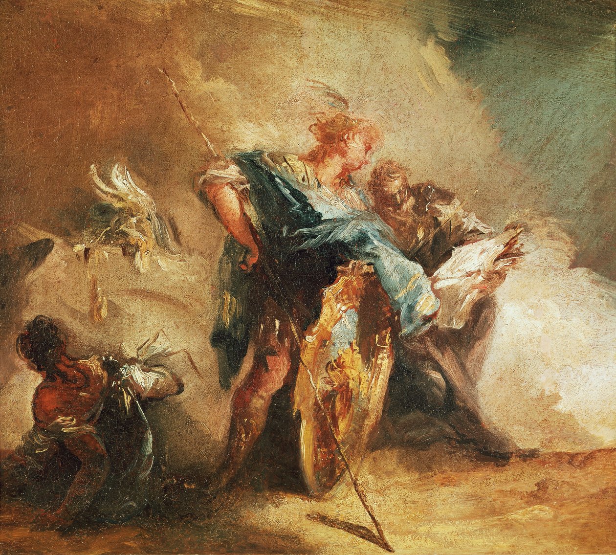 Minerva diktující zákony od Giovanni Battista Tiepolo
