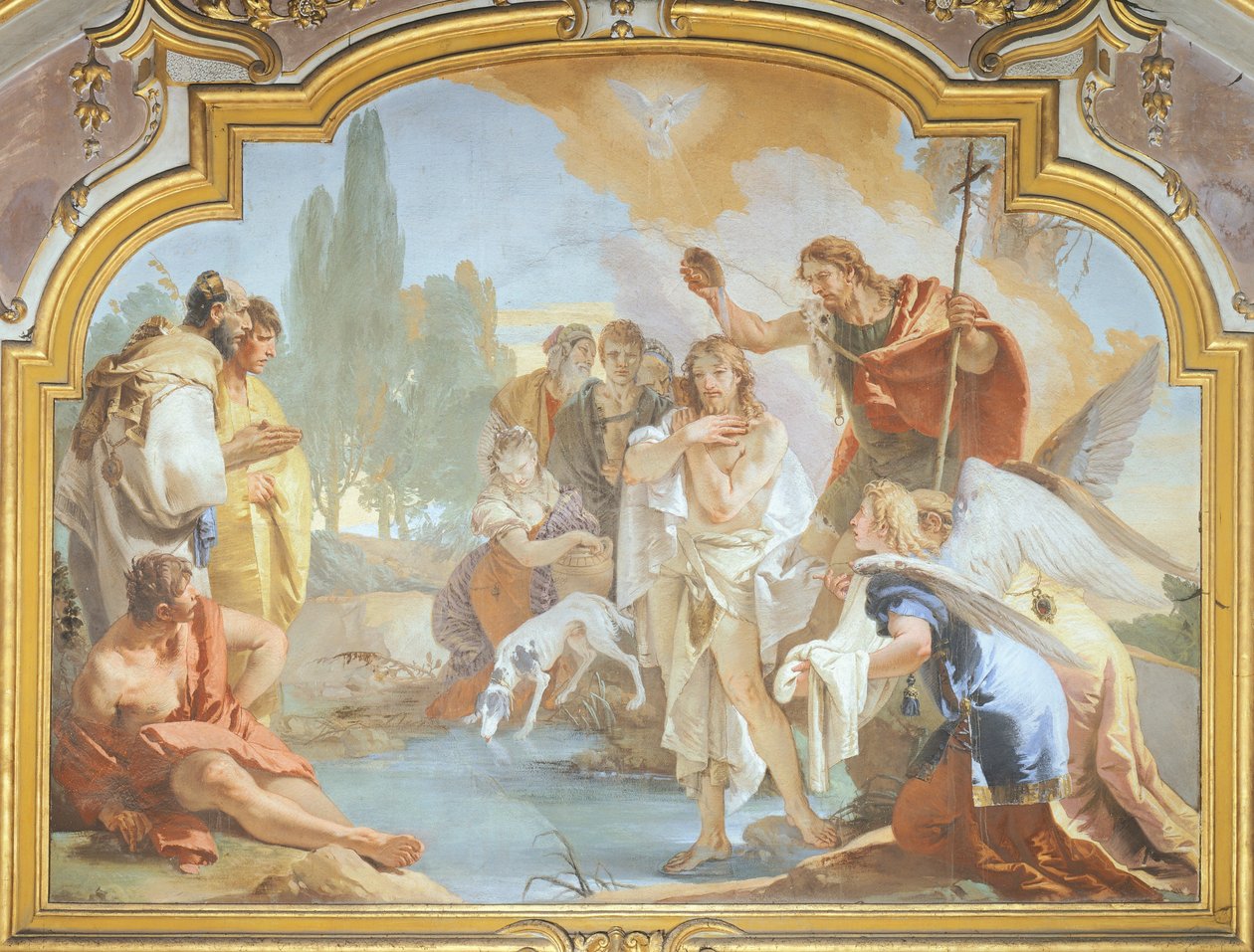 Křest Krista (freska) od Giovanni Battista Tiepolo