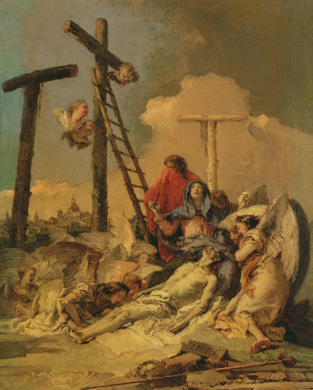The Deposition (olej na plátně) od Giovanni Battista Tiepolo