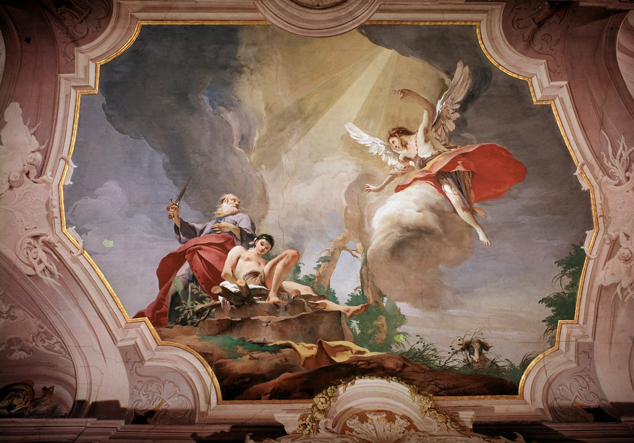 Obětování Izáka (Fresco od Giovanni Battista Tiepolo