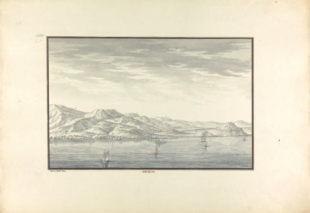 Pohled na Artaki (nyní Erduk) od Giovanni Battista Borra