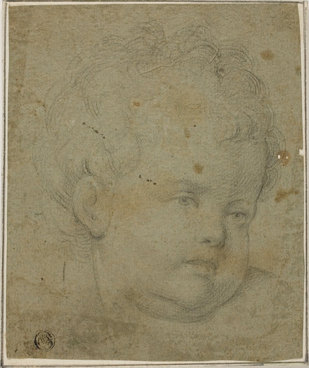 Dětská hlava od Giovanni Battista Caracciolo