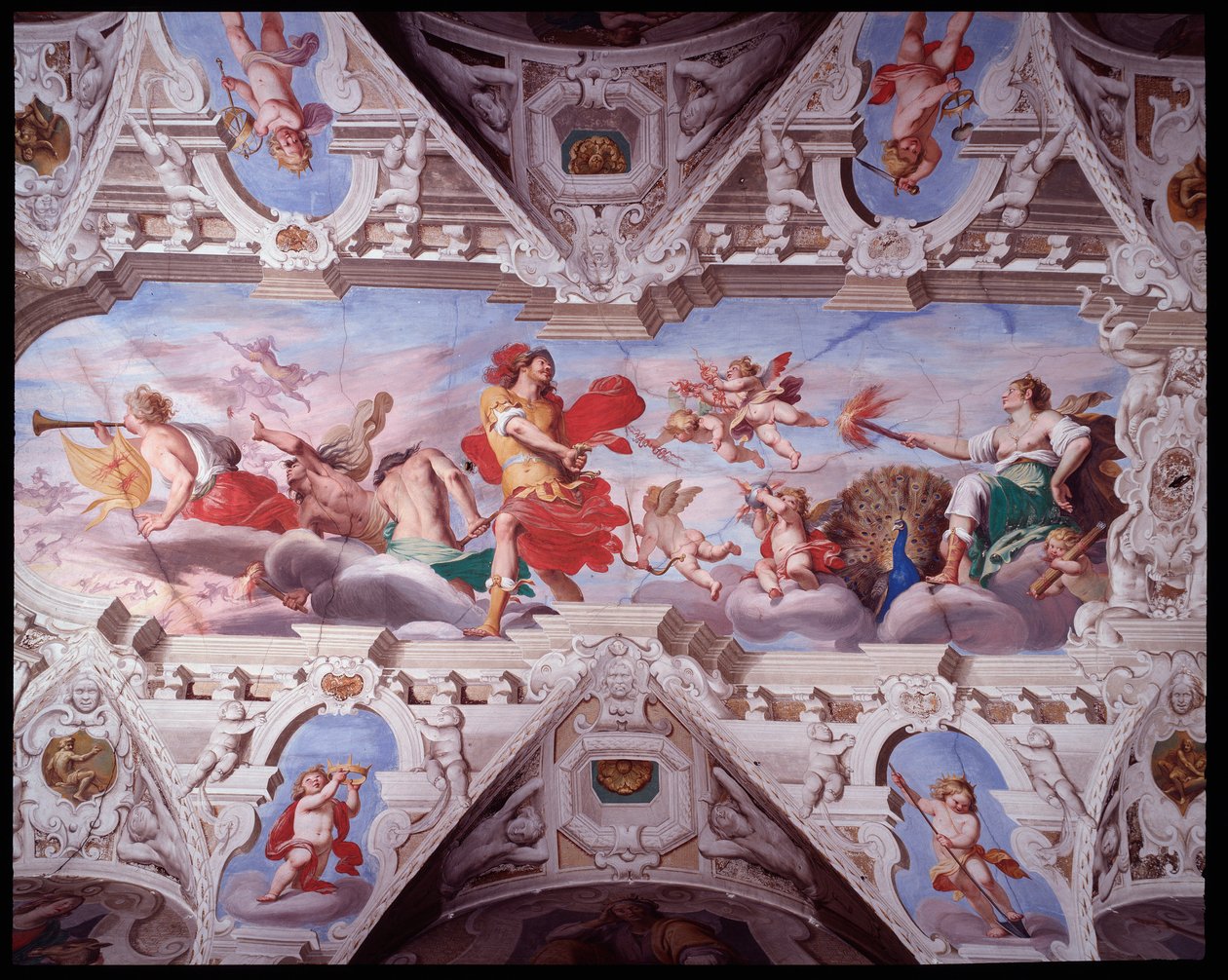 Juno Unleashing Mars a Erinyes (Fresh od Giovanni Battista Carlone