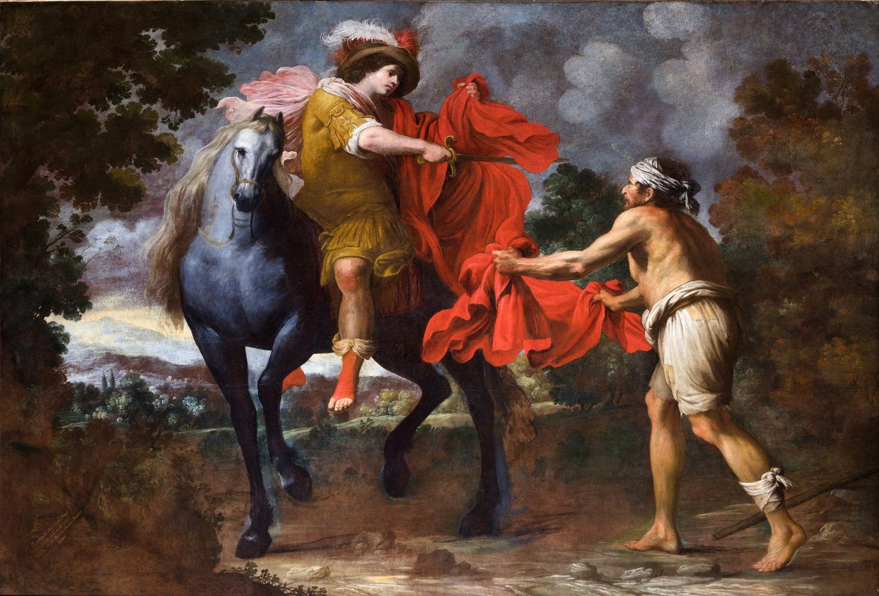 Svatý Martin a žebrák od Giovanni Battista Carlone
