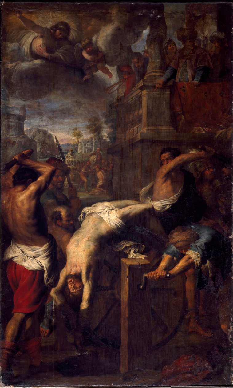 Umučení svatého Klementa z Ancyre (4. století) Obraz Giovanni Battista Carlone (1592-1677) od Giovanni Battista Carlone