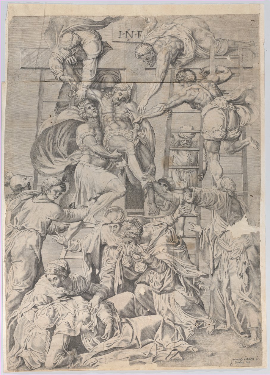 Sestup z kříže, 1550-1600. od Giovanni Battista Cavalieri