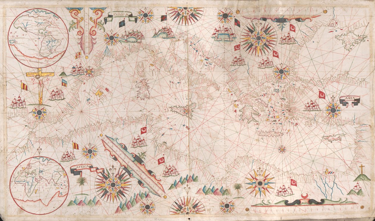 Amerika [severní a jižní] -- Evropa, Asie, Afrika od Giovanni Battista Cavallini