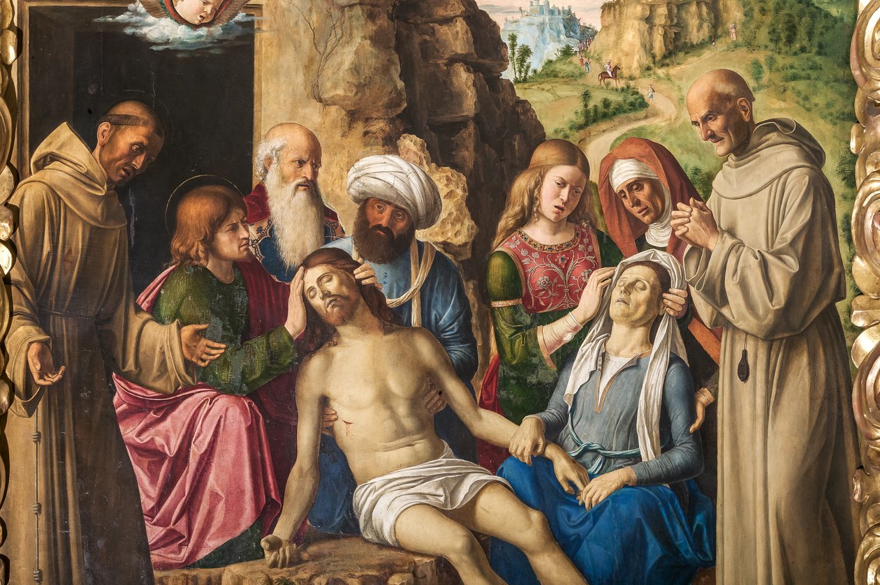 Oplakávání Krista, detail 2384598 od Giovanni Battista Cima da Conegliano