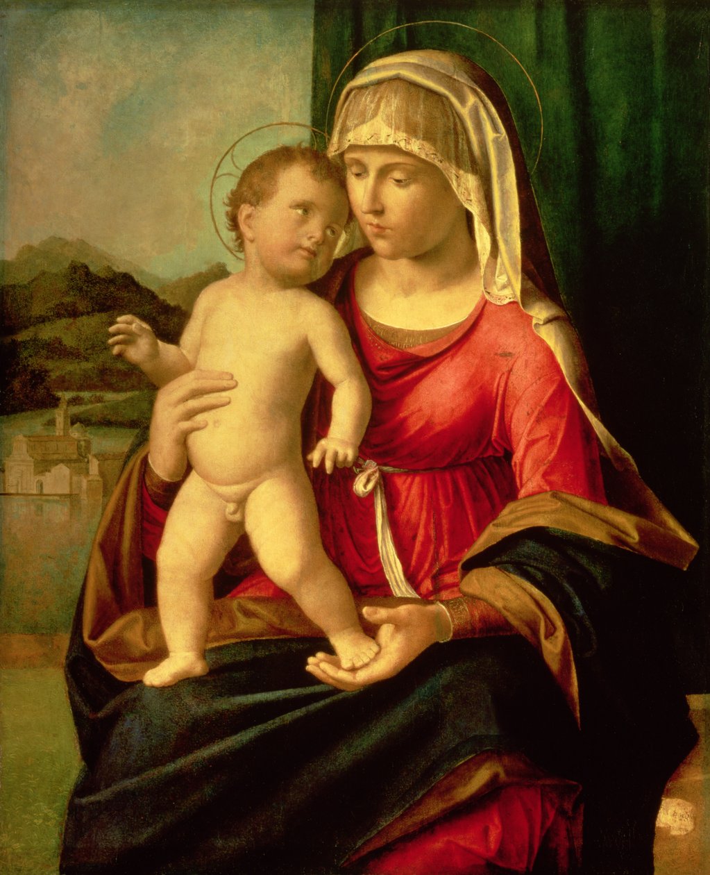 Madonna a dítě (olej na plátně) od Giovanni Battista Cima da Conegliano