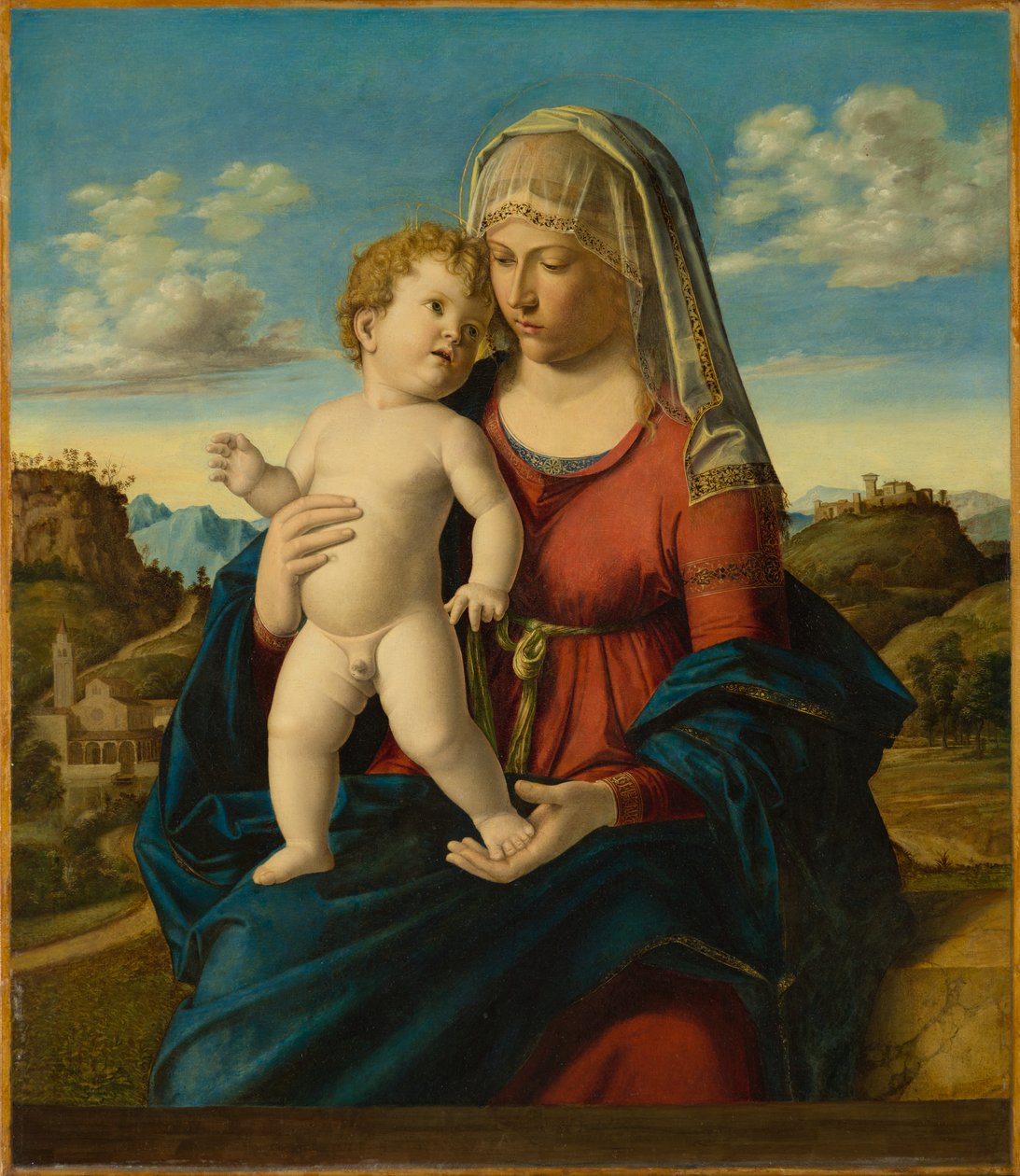 Madonna a dítě v krajině, c.1496-1499 od Giovanni Battista Cima da Conegliano