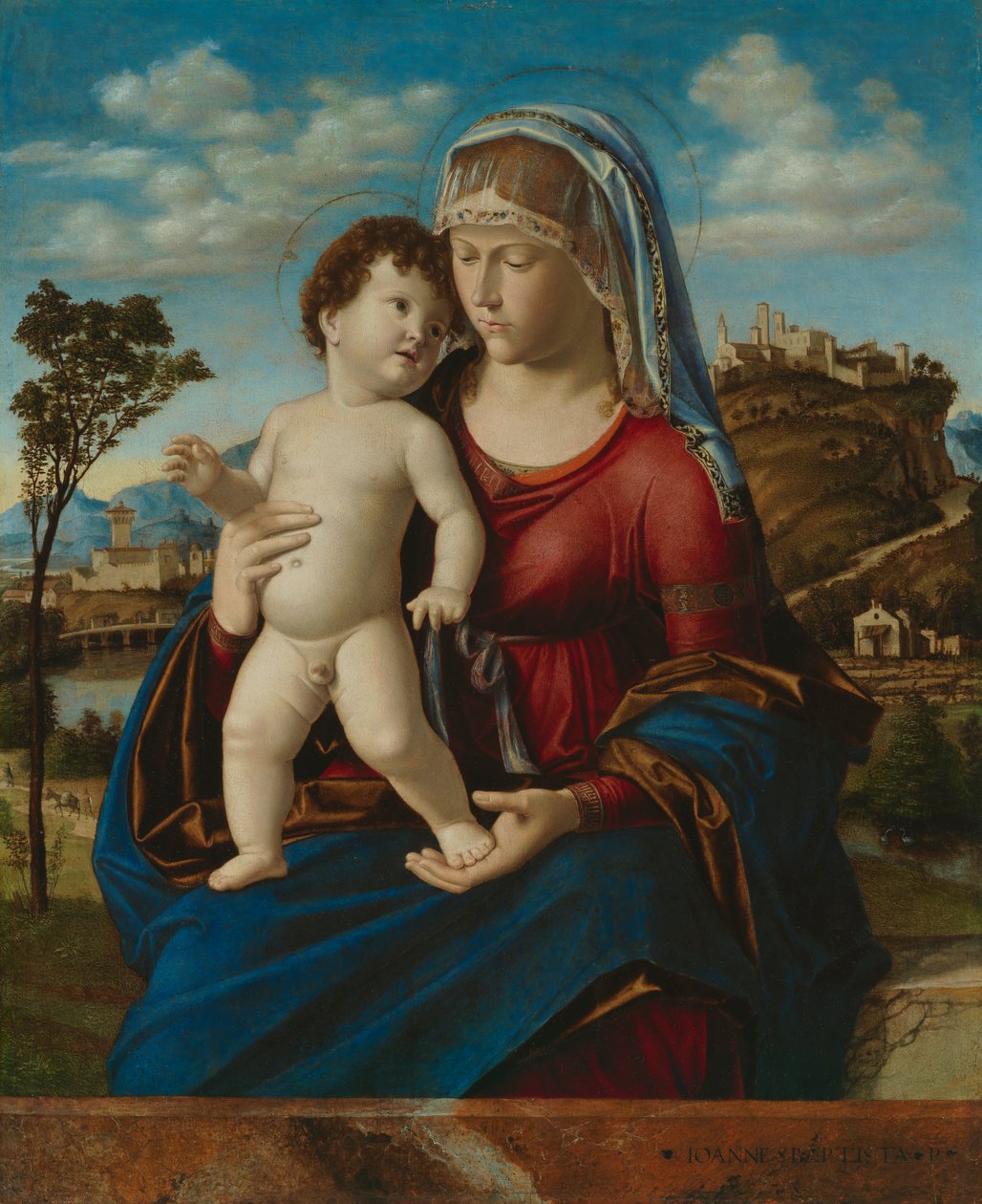 Madonna a dítě v krajině, c.1496-99 od Giovanni Battista Cima da Conegliano
