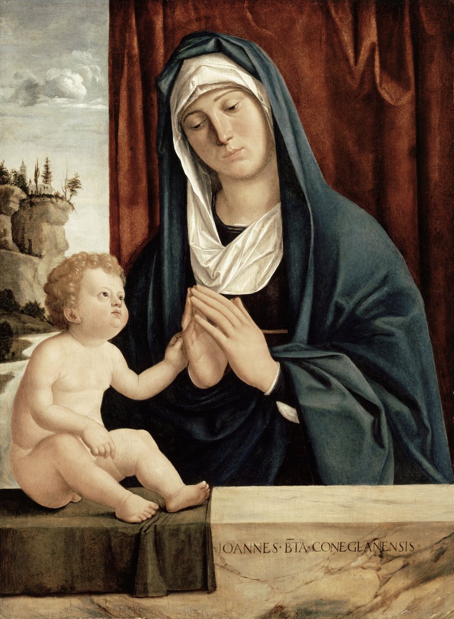 Madona s dítětem, konec 15. až začátek 16. století (olej na dřevěné desce) od Giovanni Battista Cima da Conegliano