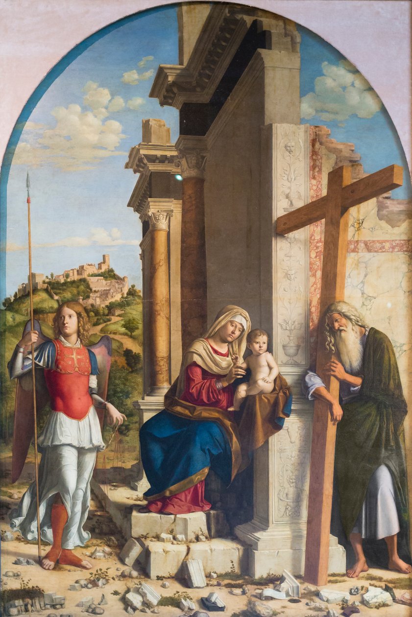 Madona s dítětem mezi sv. Michaelem a Ondřejem od Giovanni Battista Cima da Conegliano
