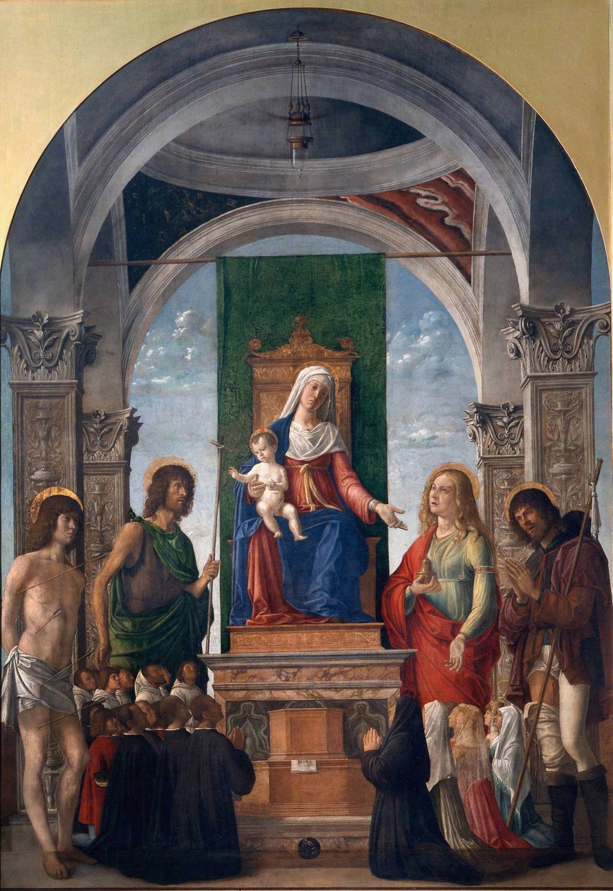 Posvátný rozhovor od Giovanni Battista Cima da Conegliano