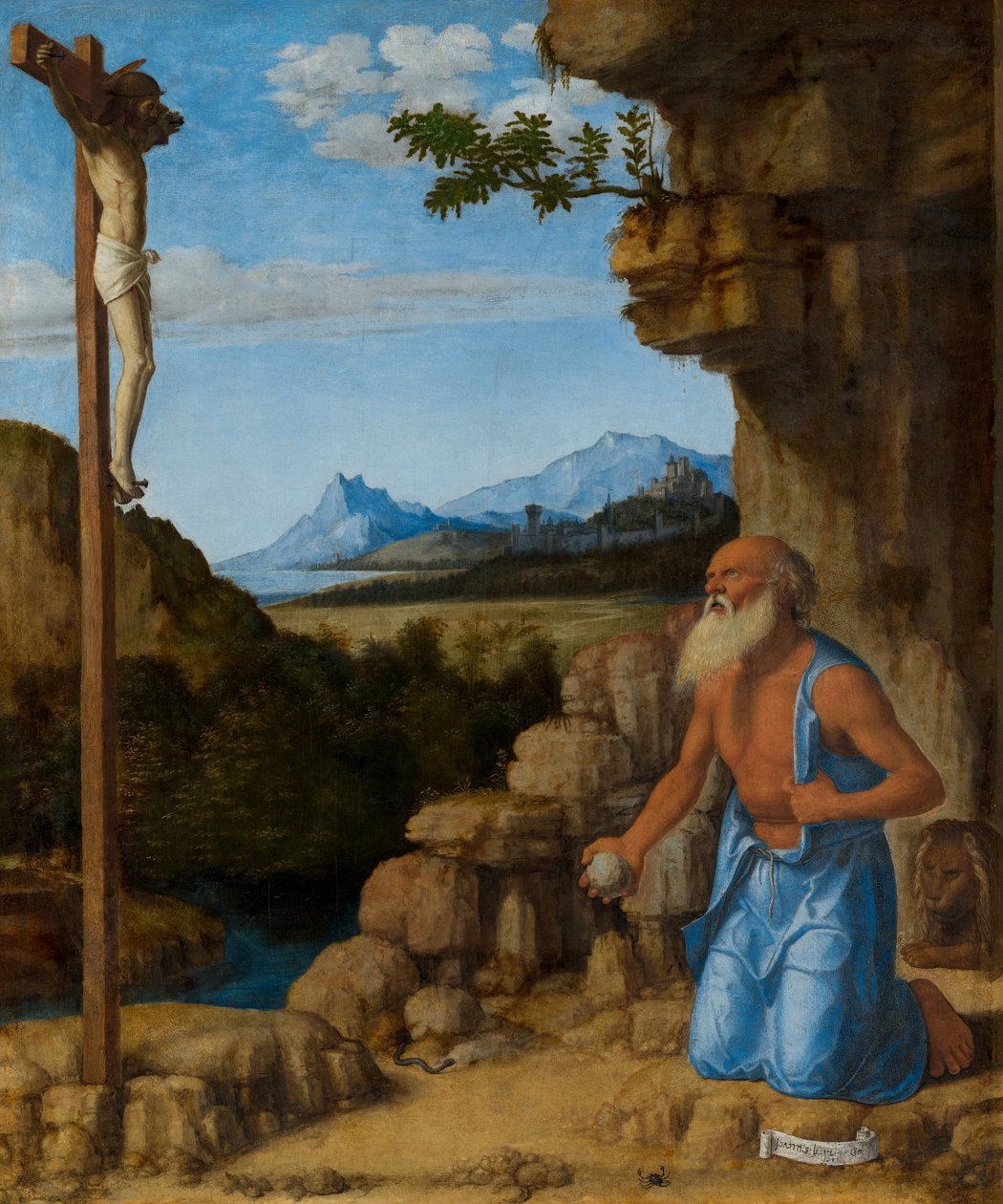 Svatý Jeroným v divočině, c. 15001505. od Giovanni Battista Cima da Conegliano