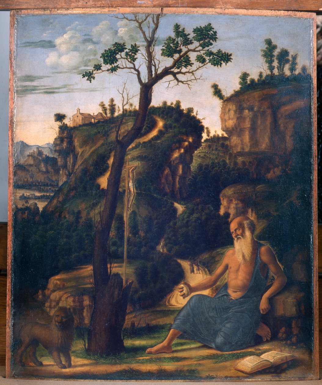 Svatý Jeroným v poušti, 1493-94 od Giovanni Battista Cima da Conegliano
