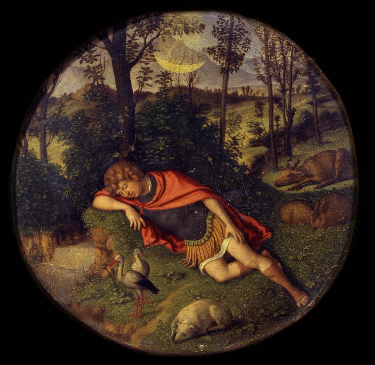 Spící Endymion, 1505-1508 od Giovanni Battista Cima da Conegliano