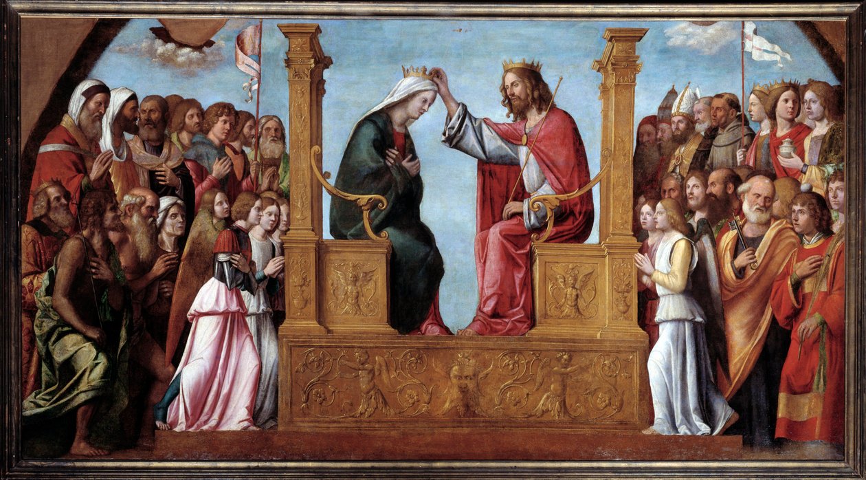 Korunovace Panny Marie (obraz po roce 1510) od Giovanni Battista Cima da Conegliano
