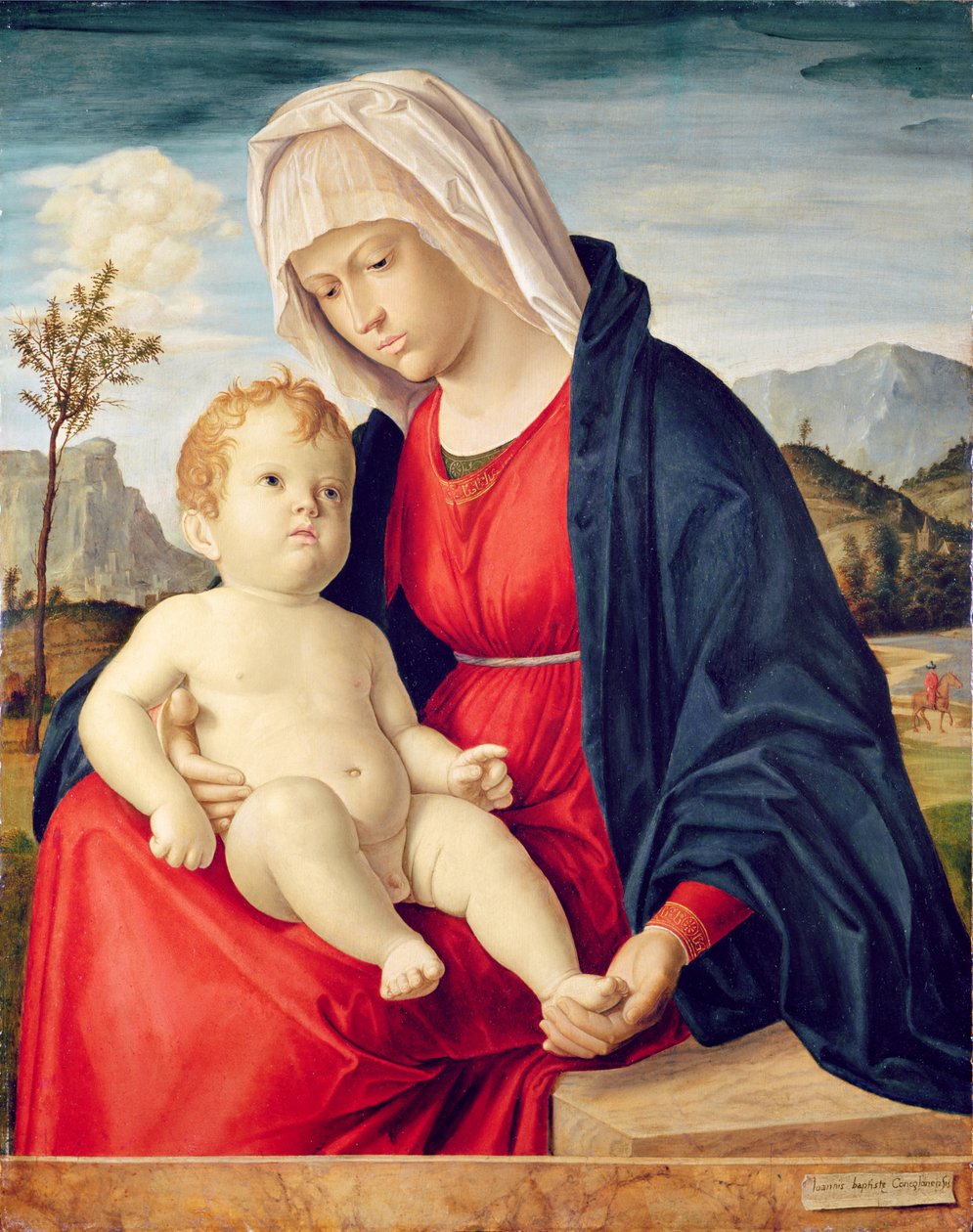 Panna s dítětem (olej na desce) od Giovanni Battista Cima da Conegliano