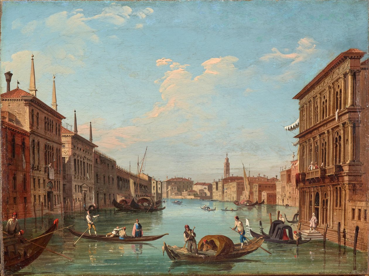 Giovanni Battista Cimaroli Benátky Velký kanál od Giovanni Battista Cimaroli