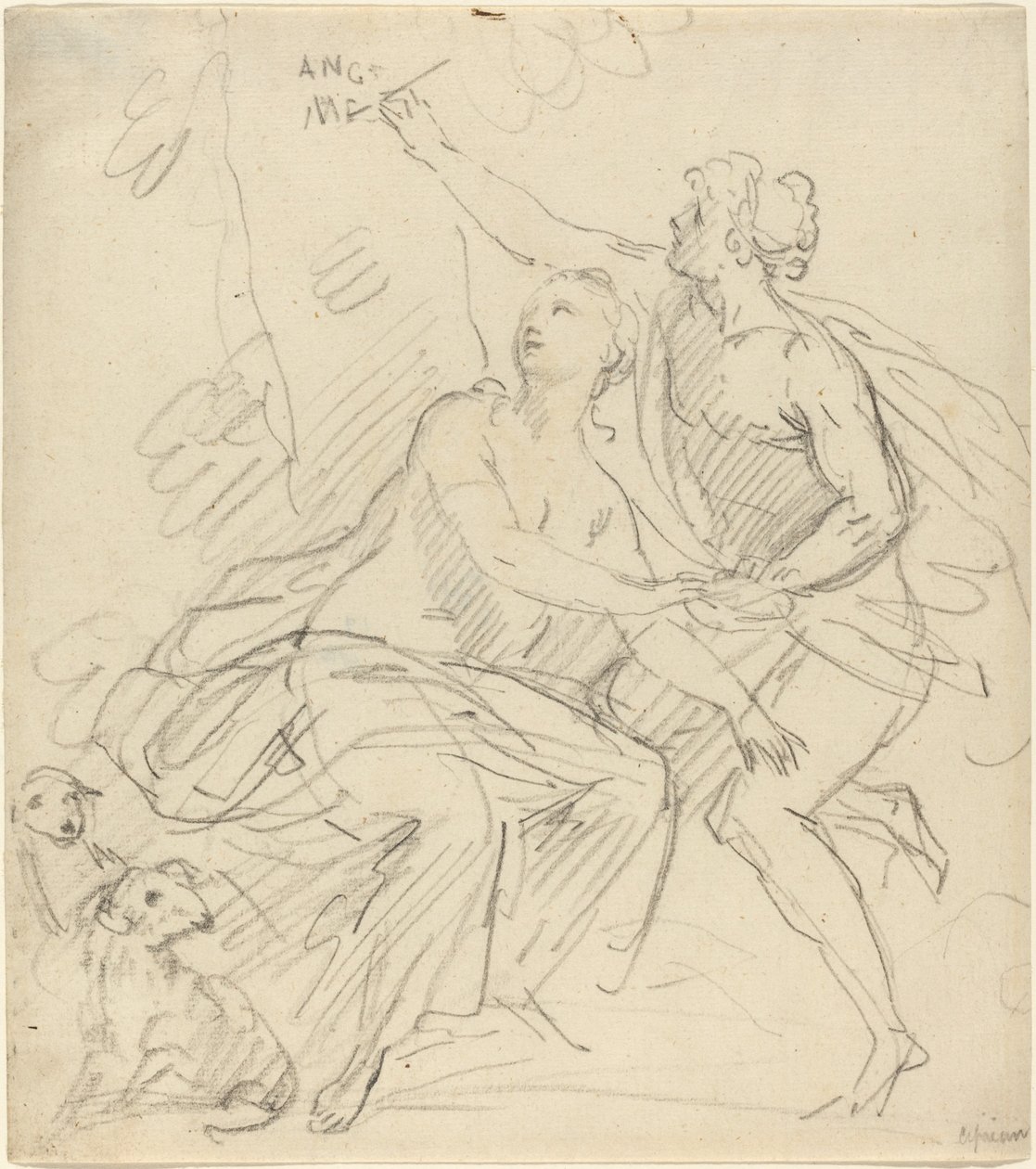 Angelika a Medoro od Giovanni Battista Cipriani