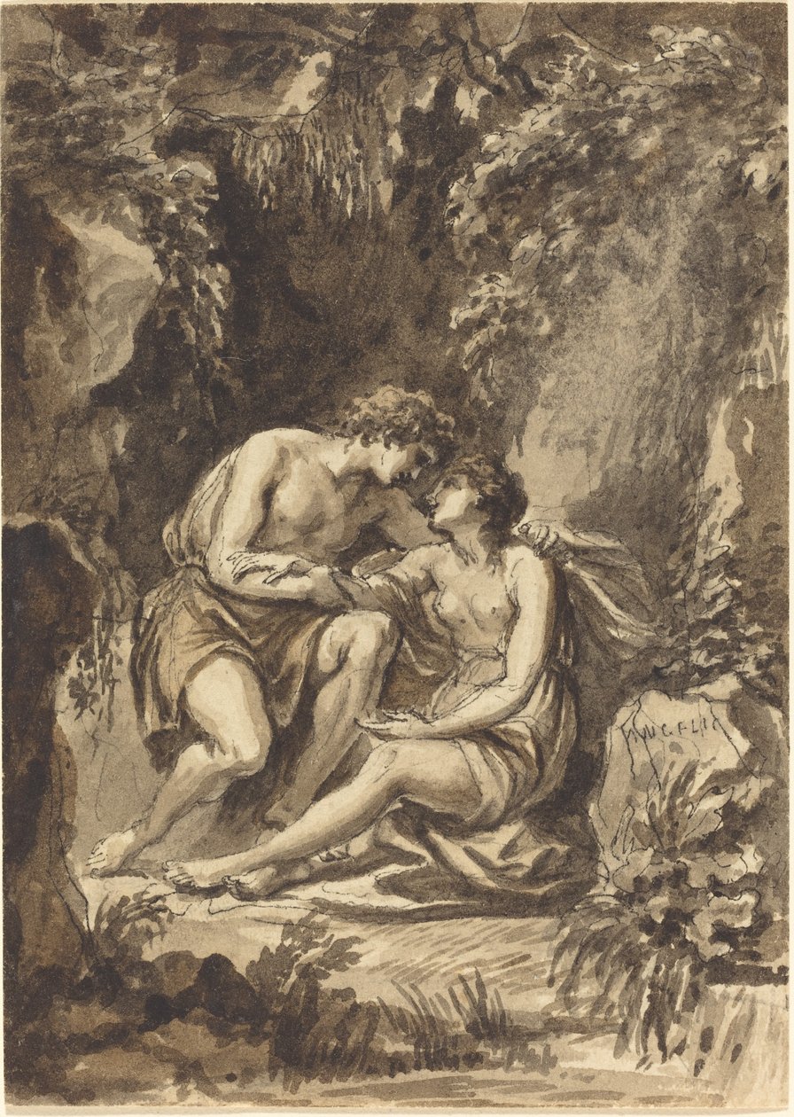 Angelika a Medoro od Giovanni Battista Cipriani