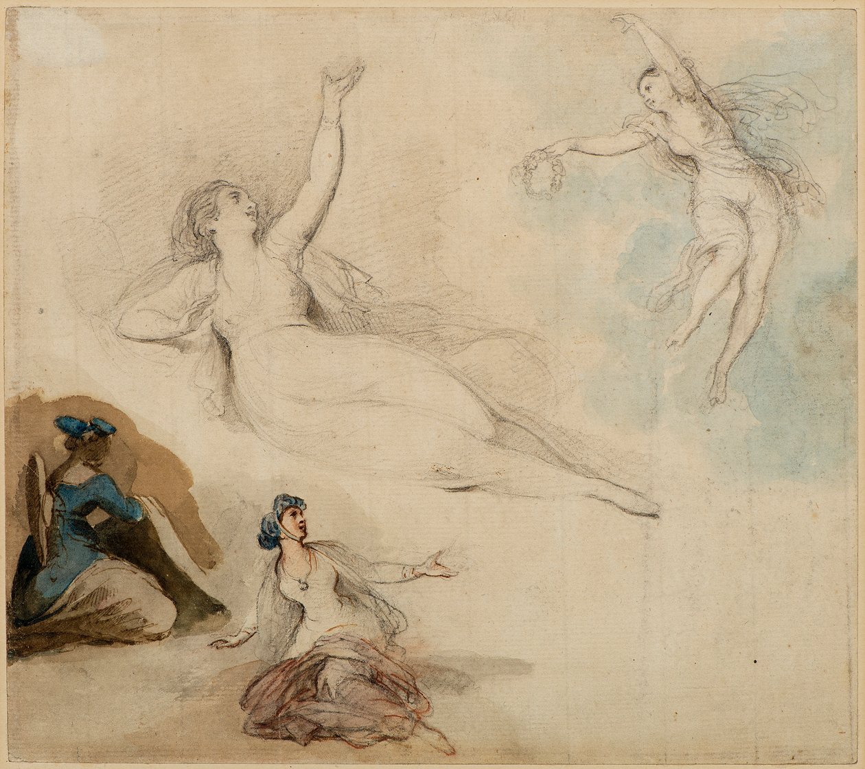 Figurové studie od Giovanni Battista Cipriani