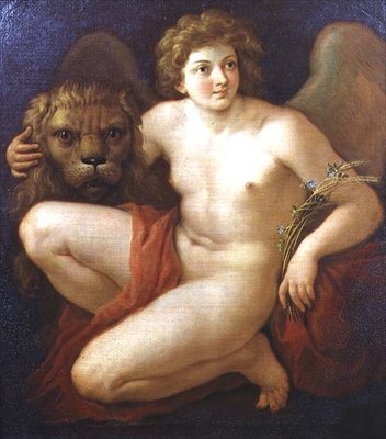 Mír, držení lví hlavy od Giovanni Battista Cipriani