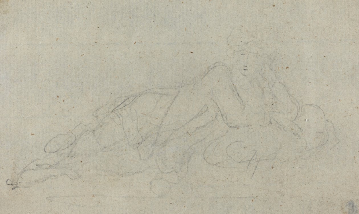 Ležící žena [verso] od Giovanni Battista Cipriani