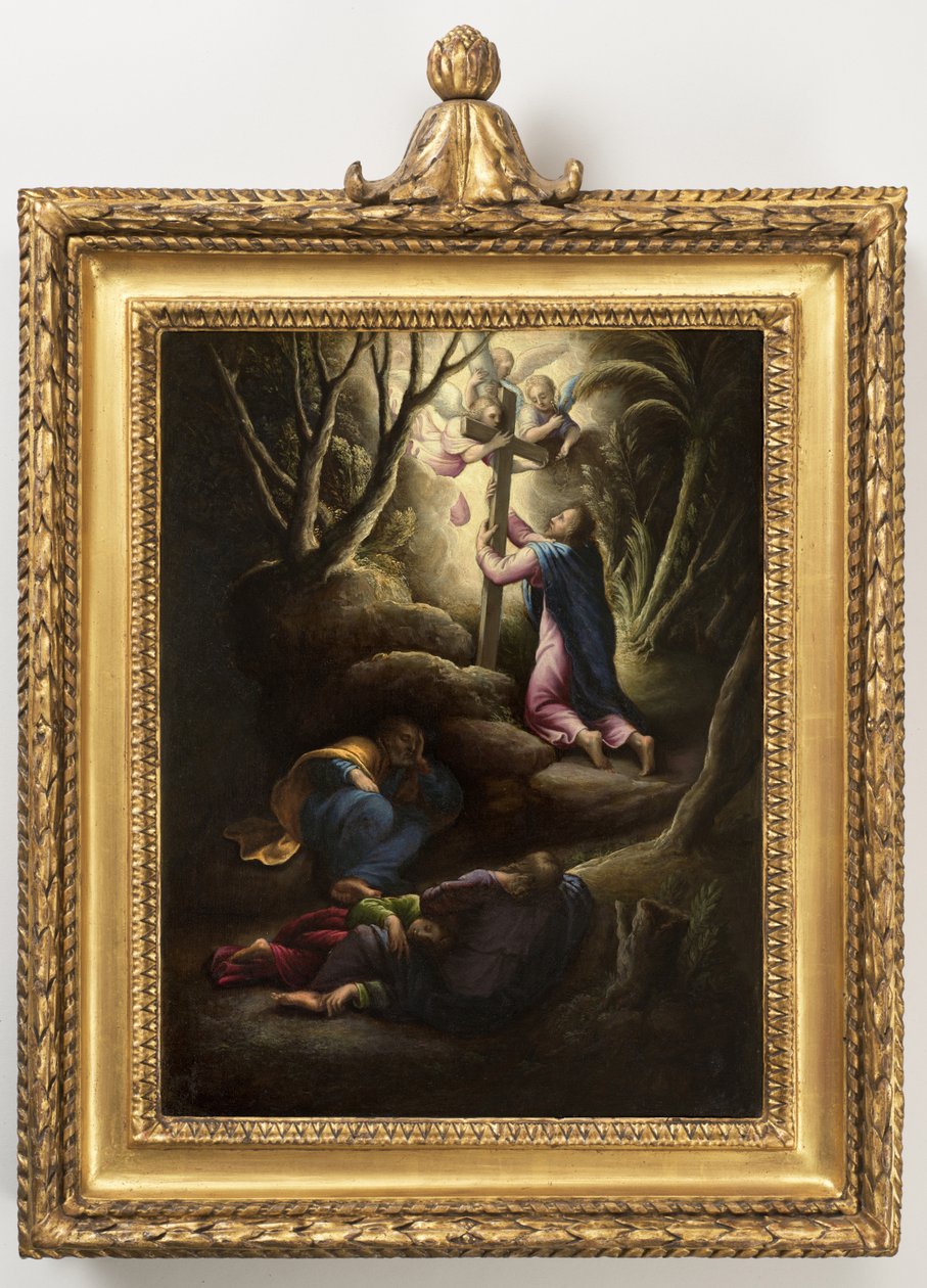 Agónie v zahradě, cca 1595 (olej na mědi) od Giovanni Battista Cremonini