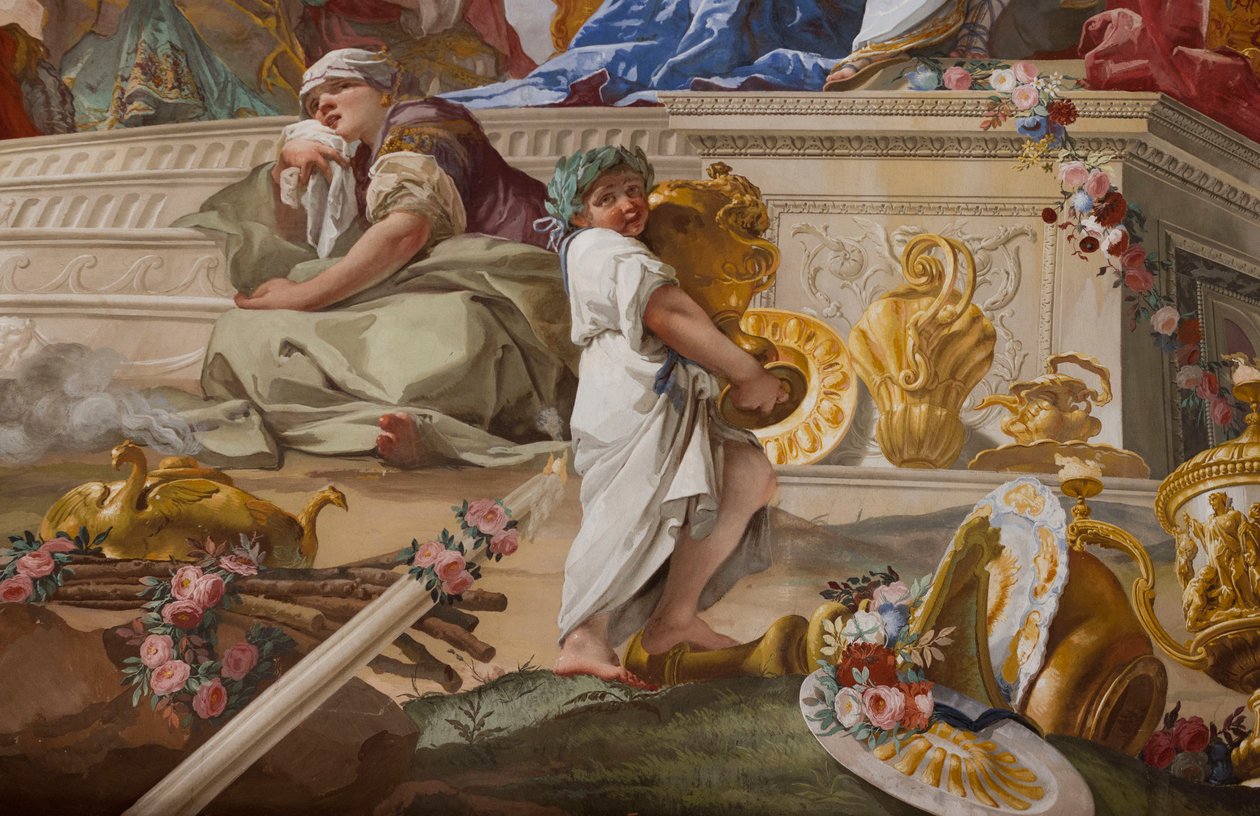The Sacrifice of Ifigenia (Sacrifice of the Gods Ifigenia), detail od Giovanni Battista Crosato