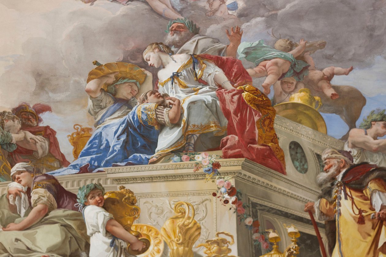 Oběť Ifigenie (Sacrificio di Ifigenia), detail od Giovanni Battista Crosato