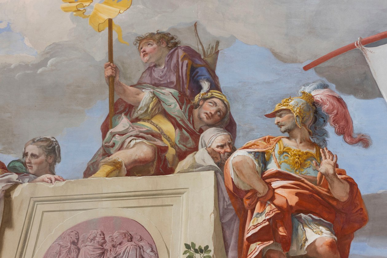 Oběť Ifigenie (Sacrificio di Ifigenia), detail od Giovanni Battista Crosato